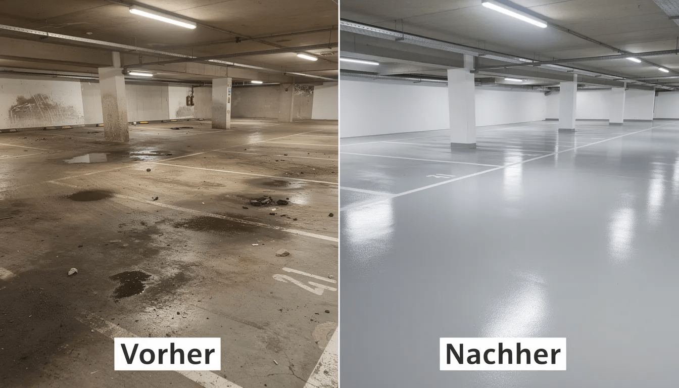 Tiefgaragenreinigung Berlin - Sinus Clean