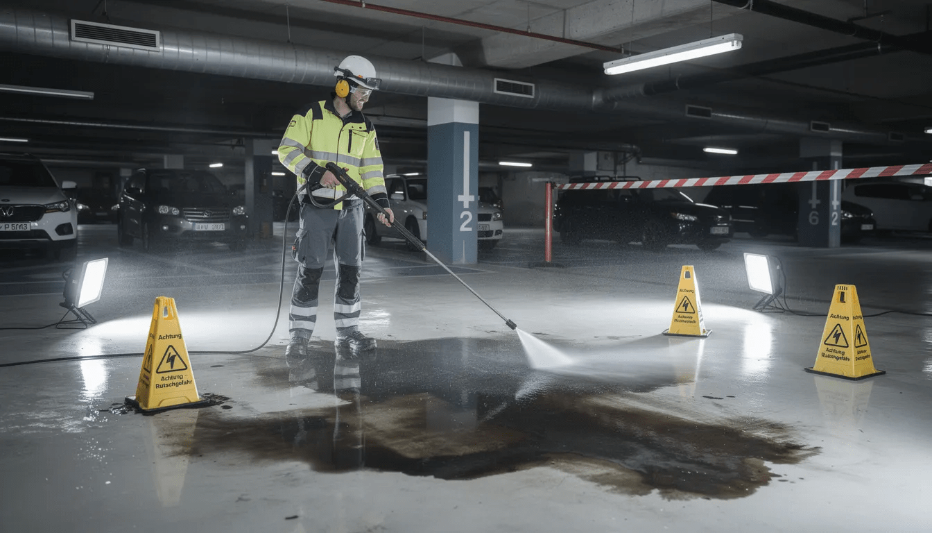 Tiefgaragenreinigung Berlin - Sinus Clean